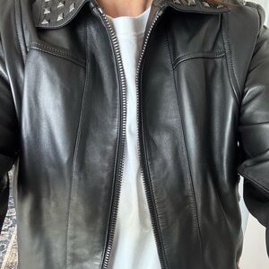 ✨ JOHN RICHMOND Designer Vegan Leather Jacket ✨
